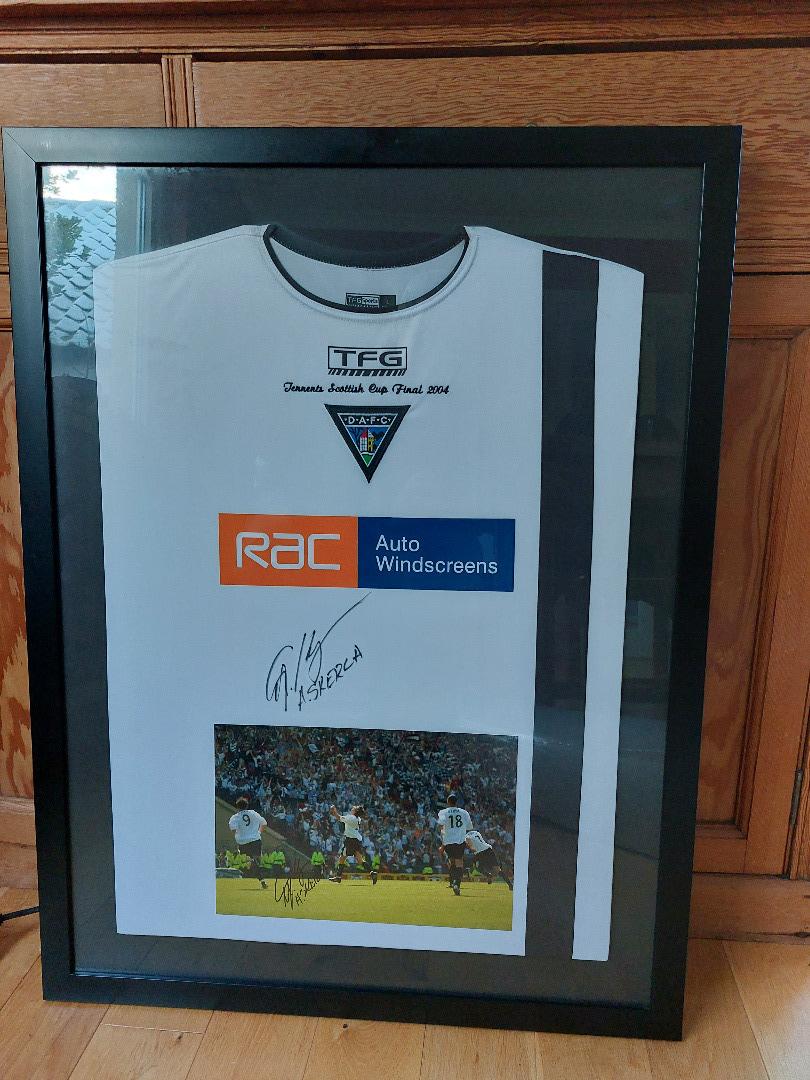 Andrius Skerla 2004 Cup Final Shirt* (Signed and Framed)