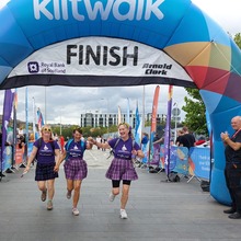 Kiltwalk Finish Runners